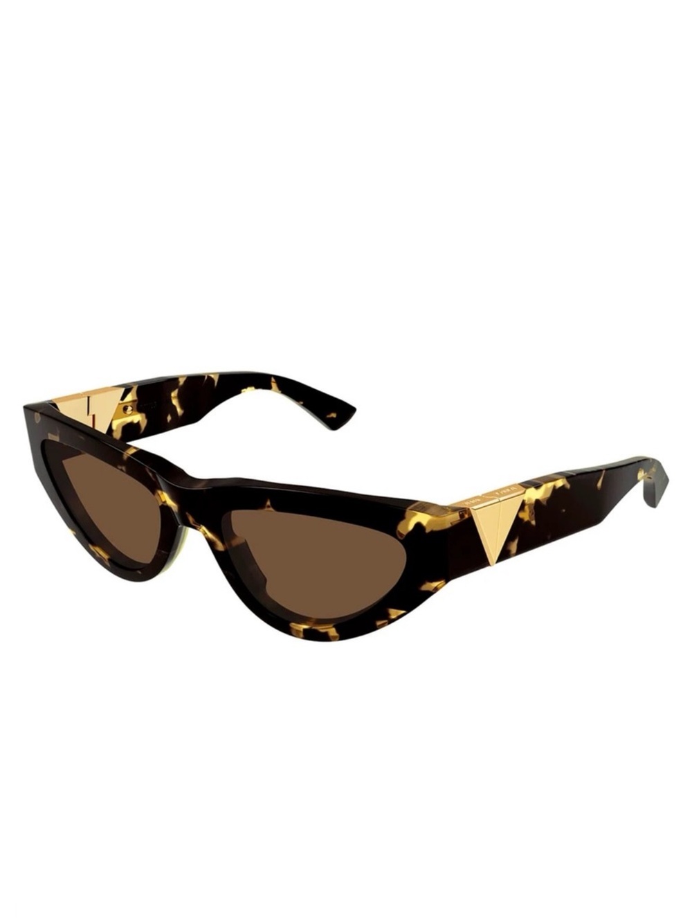 BOTTEGA VENETA TORTOISE CAT-EYE SUNGLASSES